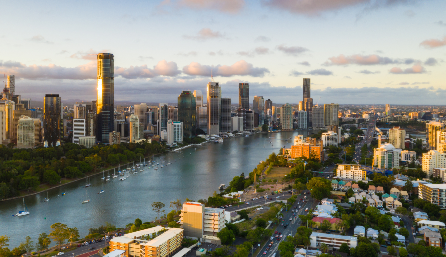 panoramic view of brisbane